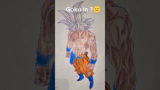 How to draw Goku in 10 sec, 10 min, 1 hrs😱 #shorts #drawing #goku #anime