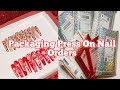 PACKAGING PRESS ON NAIL ORDERS | SHIPPING PRESS ON NAILS | CUSTOMIZE BOXES CHEAP AF | JAZZIE NAILZ