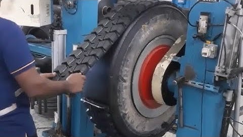 Tire Retreading Factory Tour - How to Build the Precured Tread on Tires