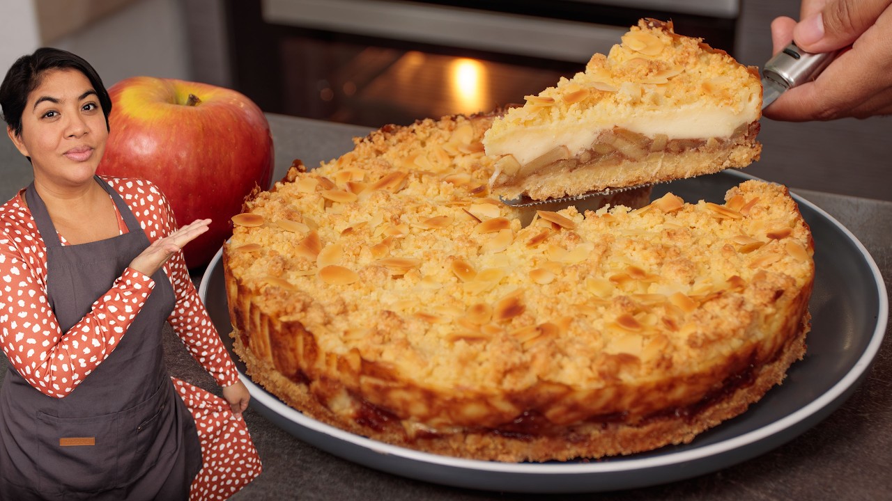 Así se hace el pie de manzana más crujiente y cremoso