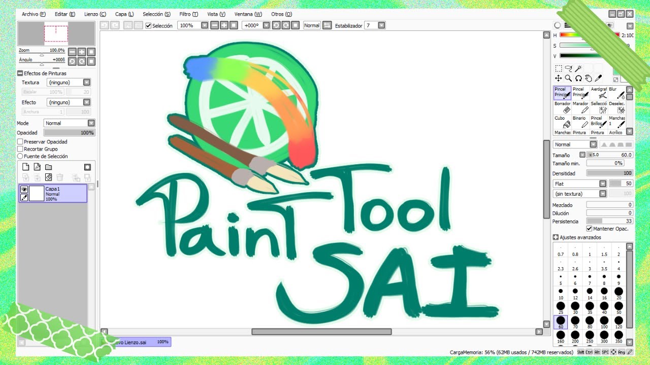 6 TIPS sobre PAINT TOOL SAI 🖌 (+ TODOS mis PINCELES) YouTube