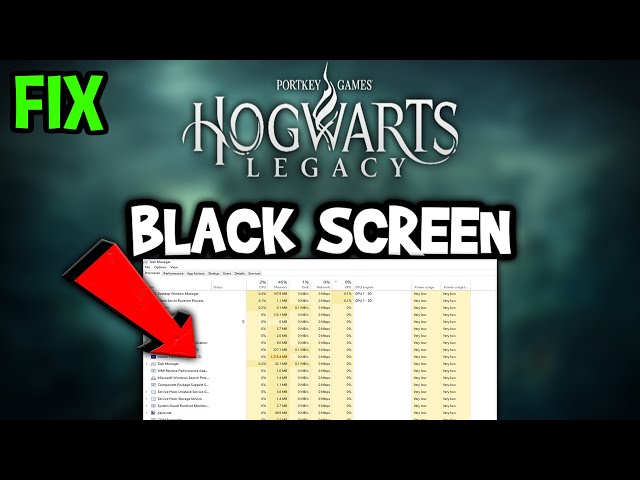 How to fix the black screen on launch in Hogwarts Legacy