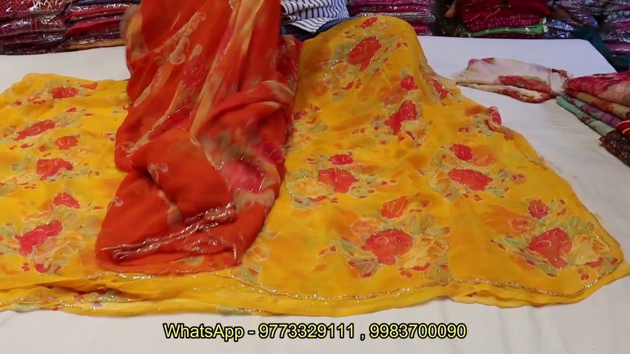 🔥यह जयपुरी साड़ियां पहली नजर में पसंद आएगी | Latest Jaipuri Saree Designs 2025