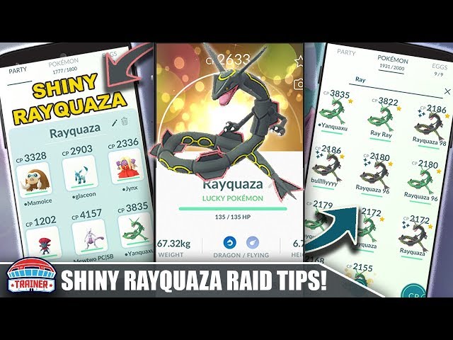 Pokemon GO' Special Raid Weekend: Shiny Rayquaza Advanced Guide