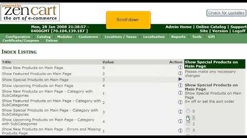 How to configure your homepage in Zen Cart