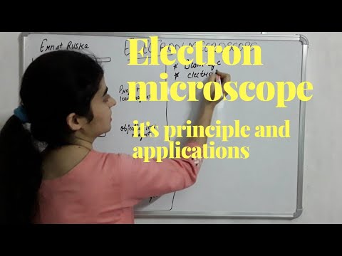 Electron microscope with its principle ,types and application./transmission electron