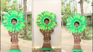 Save Tree Fancy Dress| Save tree costume | Fancy dress ideas | Save earth |DIY Paper Crafts