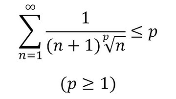 Sum from 1 to infinity of 1/(n+1)n^1/p is no larger than p