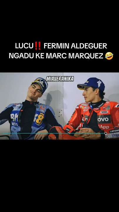 LUCU‼️ FERMIN ALDEGUER NGADU KE MARC MARQUEZ 🤣 #marcmarquez #motogp