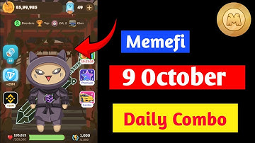 9 October MemeFi Coin secret combo today | memefi secret combo today | Secret combo memefi secret ok
