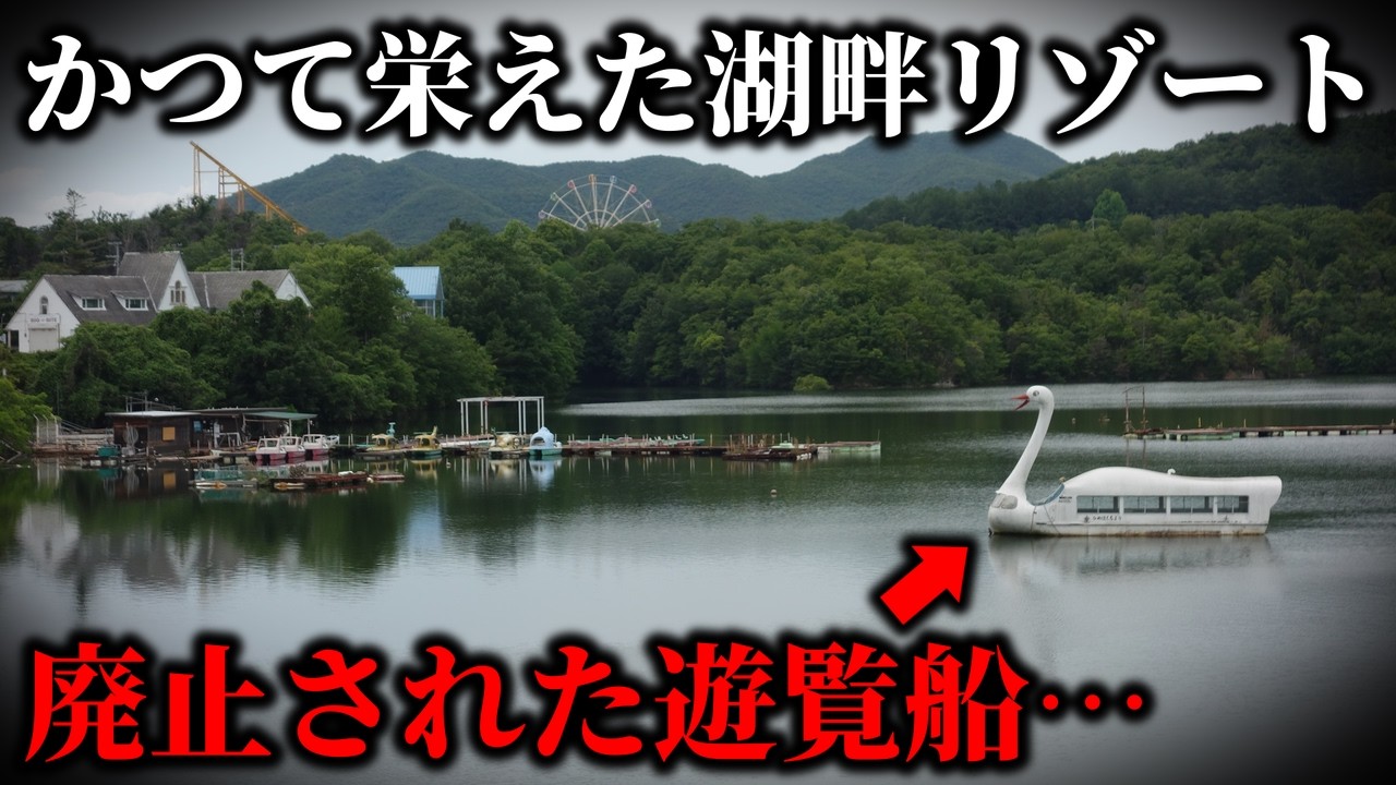 かつて賑わった関西の湖畔リゾートは今…。廃止された遊覧船が残されたまま…。