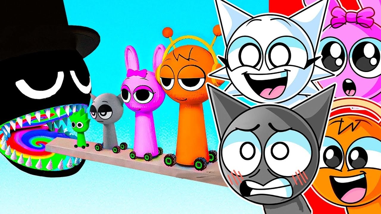 SPRUNKI BUDDIES CARS VS MR BLACK