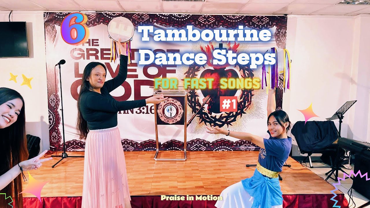 6 Tambourine Dance Steps for Praise with Aya and Sheena pt. 1 | Praise in Motion