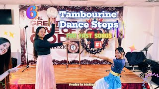 6 Tambourine Dance Steps for Praise with Aya and Sheena pt. 1 | Praise in Motion