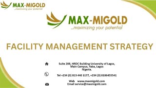 FMMC COURSE 11 FACILITY MANAGEMENT STRATEGY