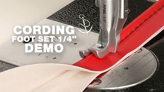 Demo Of Cording Foot Set 14 For Fabricator