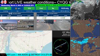 Windsor CYQG Weather Traffic ATC Ambassador Bridge and Tunnel cameras