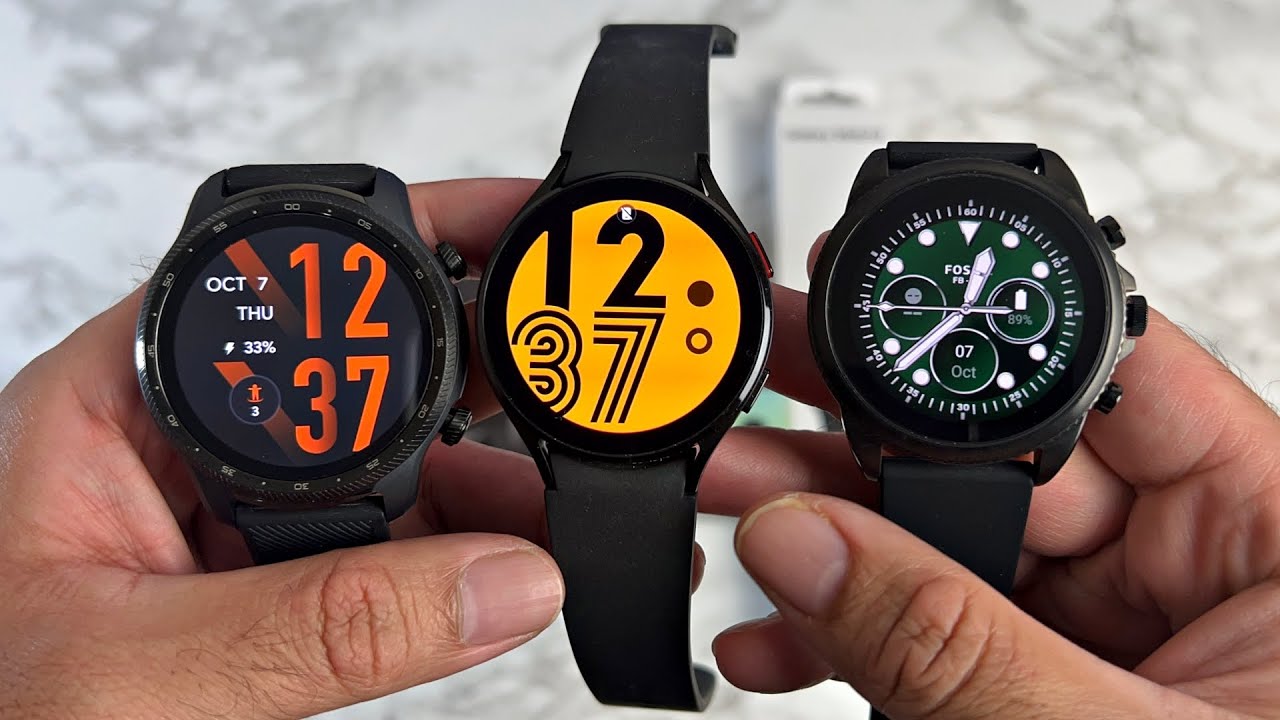 TicWatch Pro 3 ULTRA vs Galaxy Watch 4 vs Fossil GEN 6 - Best WearOS  Smartwatch 2021 - Which to Buy? 