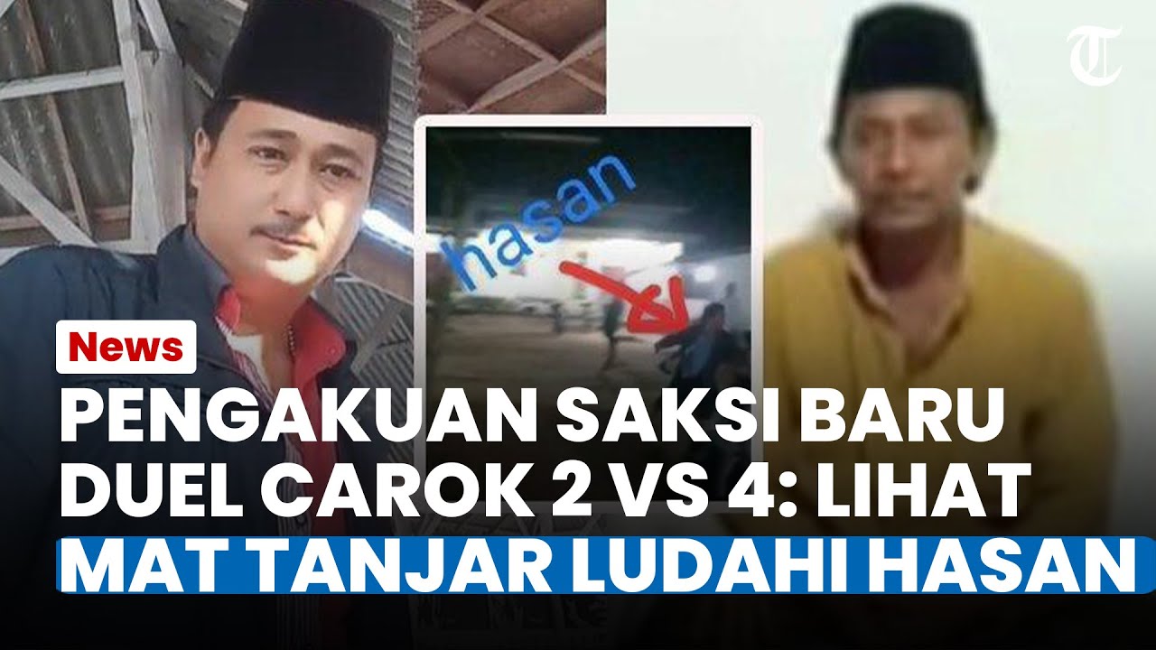 MAKIN PANAS! Muncul Saksi Baru di TKP Carok 2 Lawan 4 Madura, Lihat Mat Tanjar Ludahi Hasan Busri