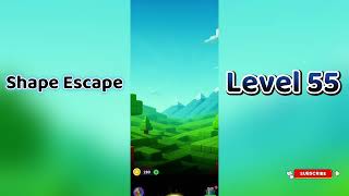 🔥 Shape Escape Level 55 Walkthrough | Can You Solve It? 🧠💥