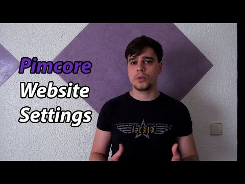 Pimcore Website settings