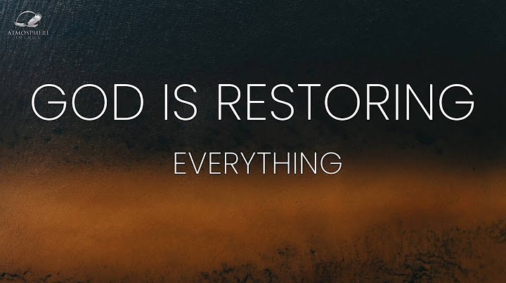 God Will Restore  All Your Wasted Years