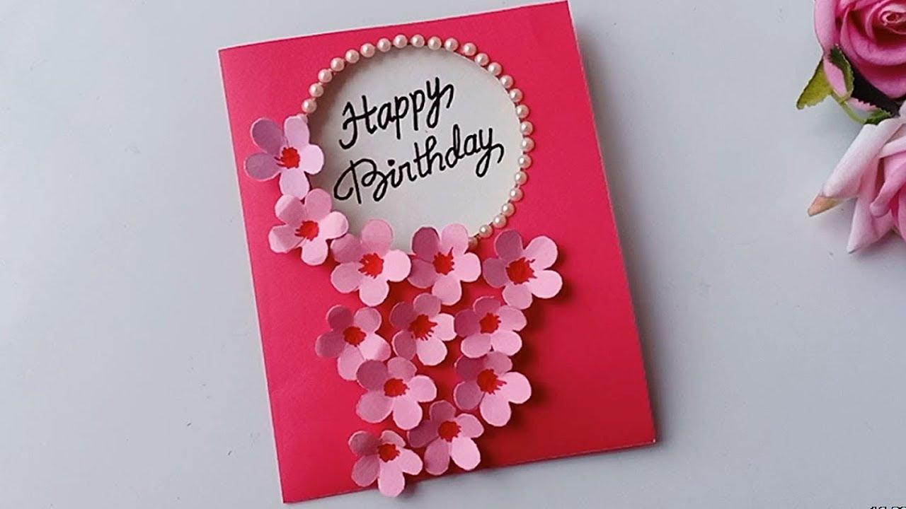 How to make Birthday Card//Handmade Birthday Card - YouTube