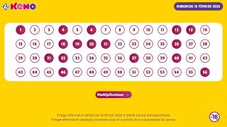 Tirage Keno Du 15 Février 2026 - Résultat Officiel - Fdj