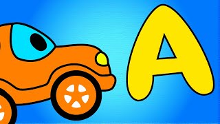 Learn The Abc With Funny Orange Car And Sing The Alphabet Song  Pencil World
