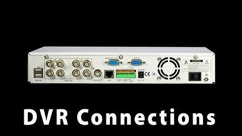 Security Camera Kits - DVR Inputs