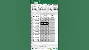 Cara Cepat Menghitung Rata Rata Di Excel