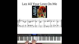 【ABBA】LayAllYourLoveOnMeのイントロ楽譜　22.6.4
