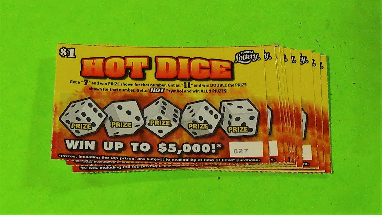 SOOD 829 TEN 1 HOT DICE Florida Lottery Scratch Tickets YouTube