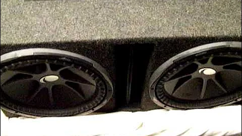 kicker cvx 15s an my new kicker L7 15s in the new box with the new amp the ddz1..