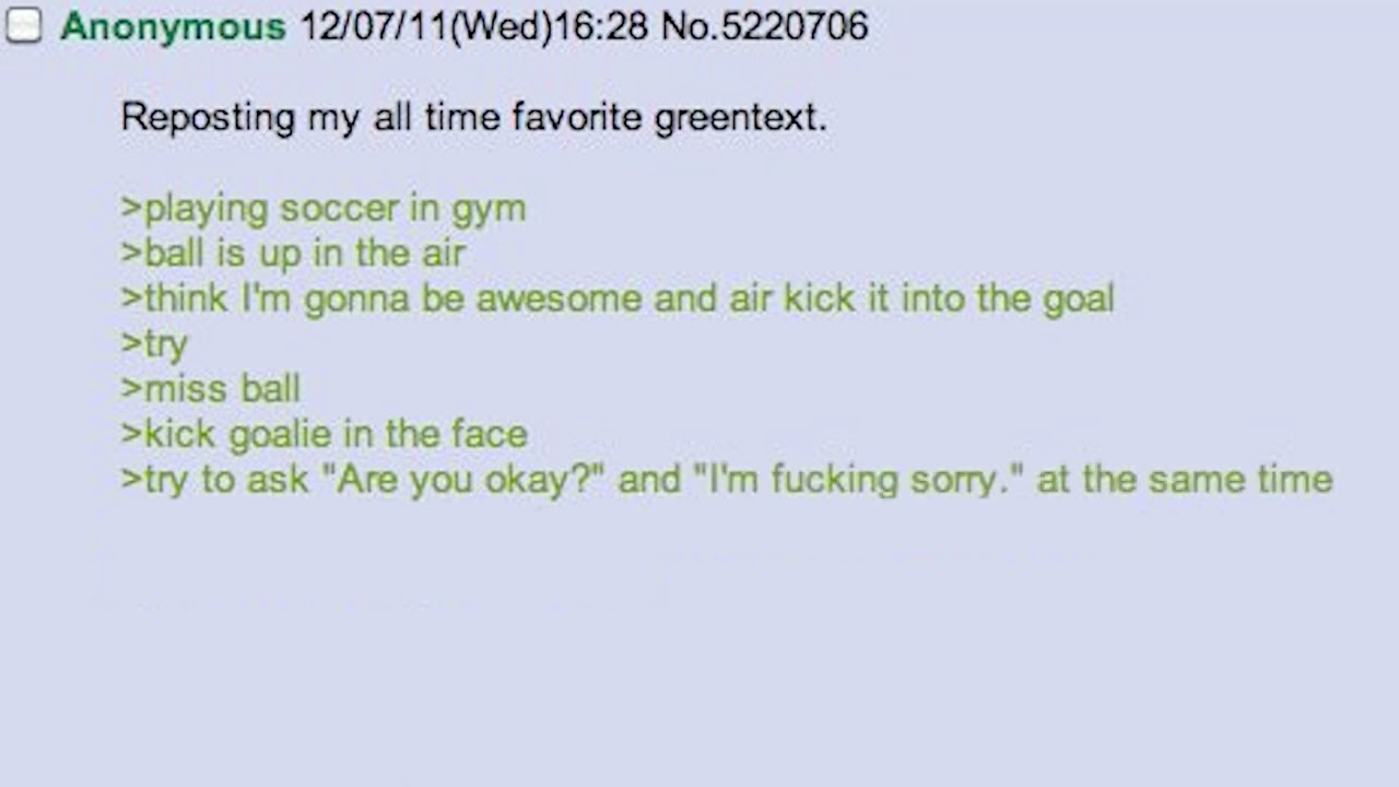 ARE YOU F*** SORRY (Greentext Dub)