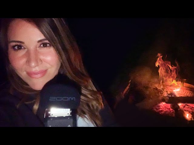 ASMR - Nature sounds, bonfire and chit chat ramble ❤️