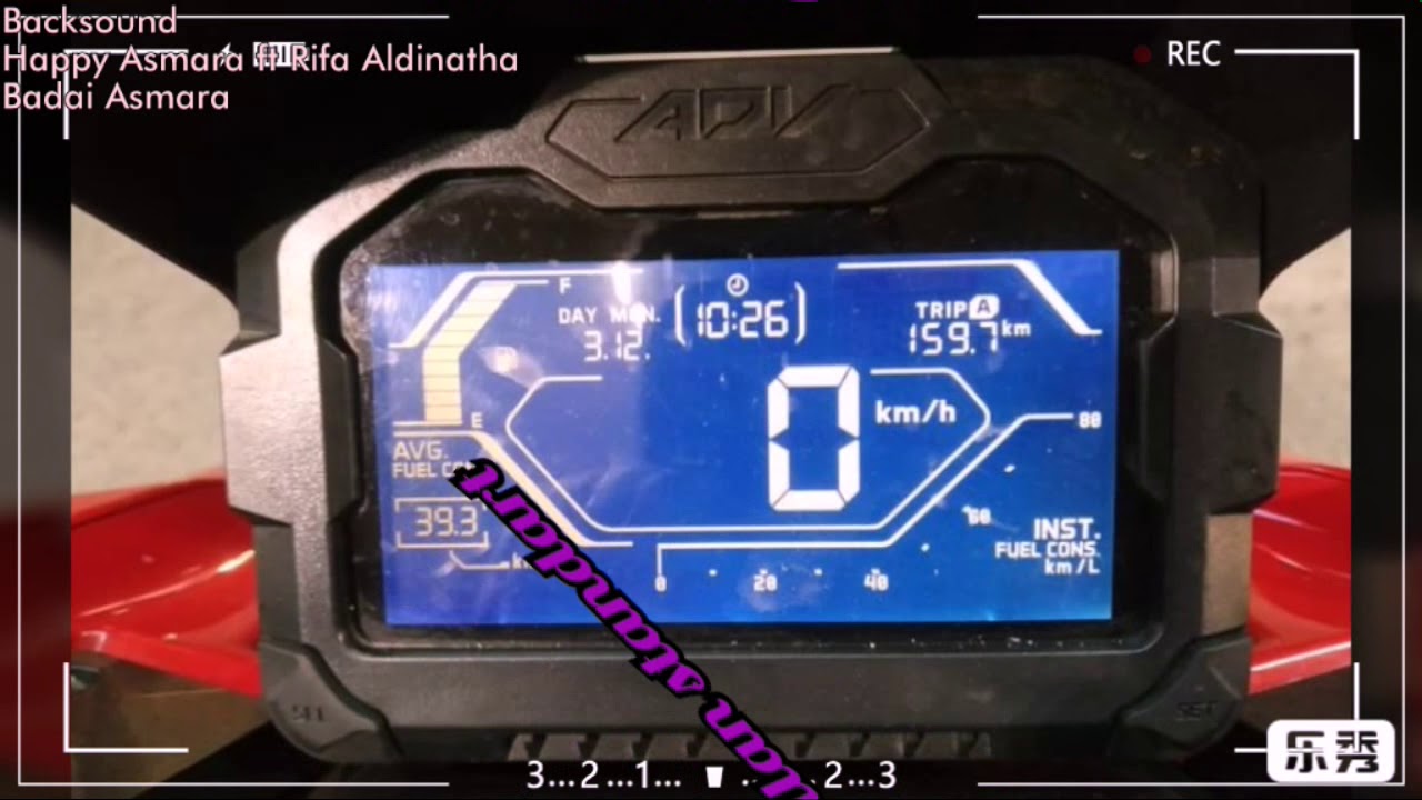 Speedometer Honda ADV custom rainbow - YouTube