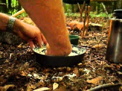 Bushcraft Cooking 3: Bacon Bannock and Grilled Fish