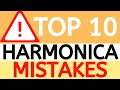 Top 10 mistakes that beginner harmonica players make