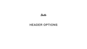 2. Header options @ Shella theme