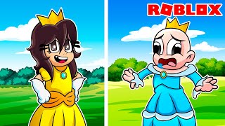 NOS CONVERTIMOS EN PRINCESAS    BEBE NOOBSI Y BEBE NOOB en ROBLOX