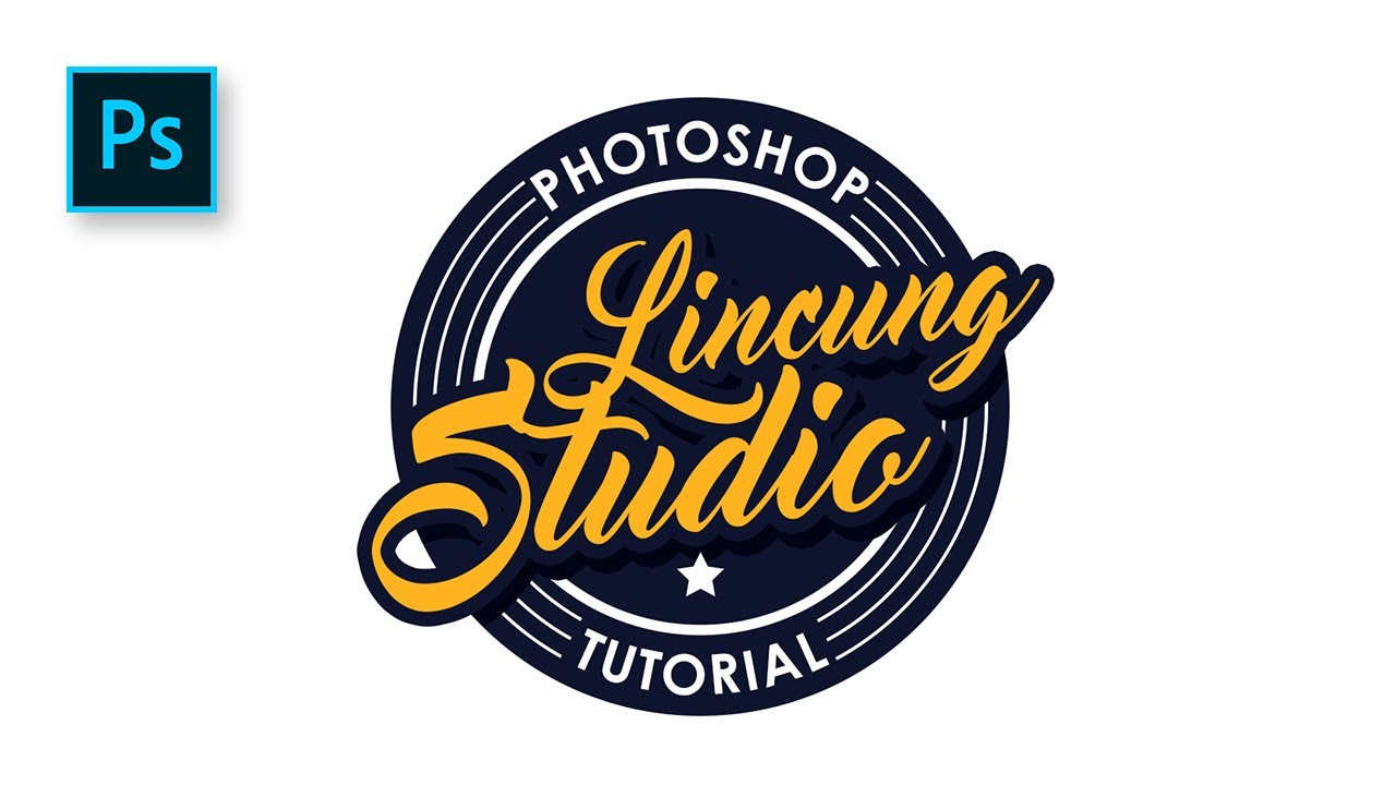 Cara Desain  Logo  Distro tema Retro dengan  Photoshop  