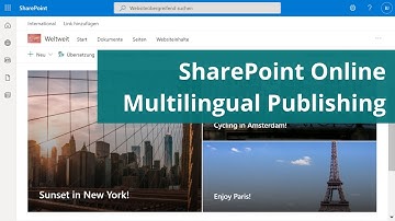 Sharepoint Online: Creating multilingual pages [Multilingual Publishing]