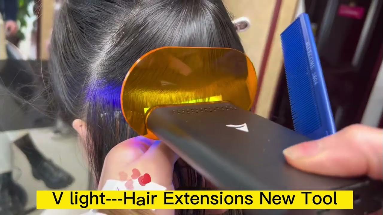 Uv Hair Extensions To add volume sa Hair ni Ma'am. 💕 💯% HUMAN HAIR  EXTENSIONS No pain, Very comfortable and walang Umbok Hair Extensions!  Reusable pa!