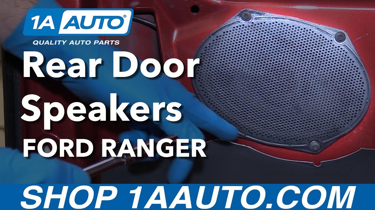 How to Replace Rear Door Speaker 1998-2012 Ford Ranger Extended Cab ...