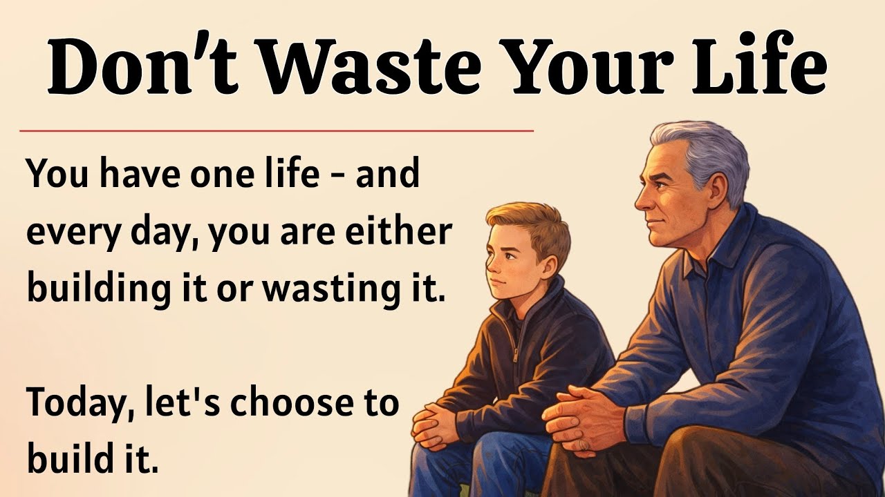 Don't Waste Your Life || Learn English Through Motivation || Graded Reader || Speak English Fluently