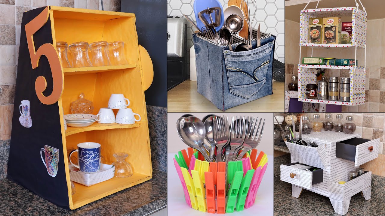 11 DIY Kitchen Organization Ideas at Home ! DIY Useful Things - YouTube