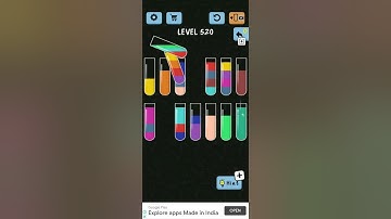 Water Color Sort Level 520| water color sort stage 520|water sort puzzle|#games #trending