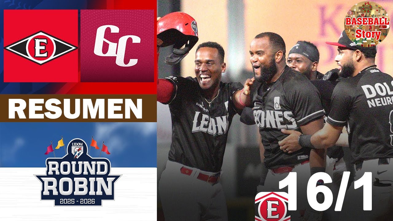 Resumen: Gigantes del Cibao Vs. Leones del Escogido Round Robin (16/1/2026)