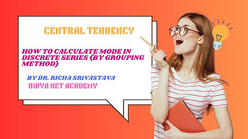 How to calculate Mode by Grouping Method (Discrete Series)